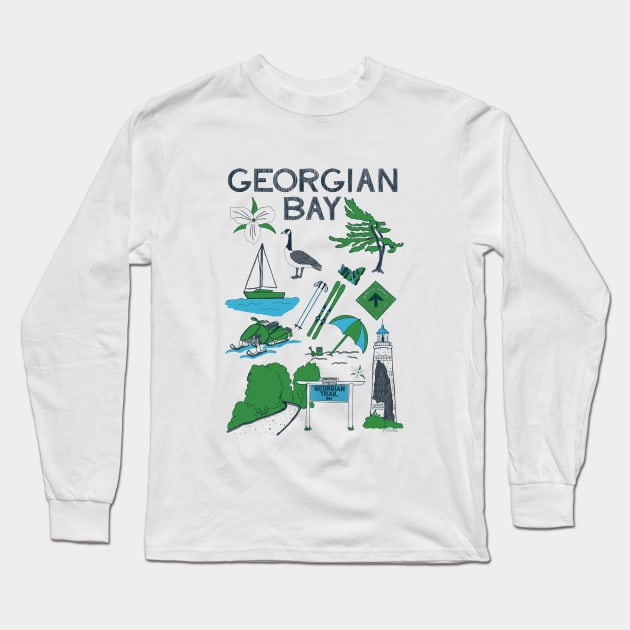 HERE Local Artist Series: Georgian Bay Long Sleeve T-Shirt by Quick Brown Fox Canada 